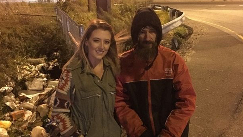 Una joven recauda 225.000 dólares para un desamparado que la ayudó