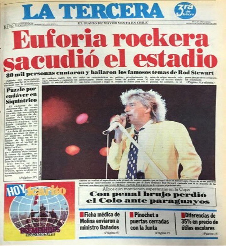 A 30 años de un hito histórico Rod Stewart, el primer gran artista en