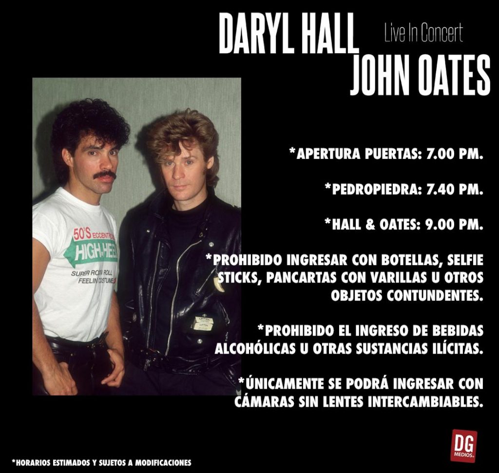 horarios hall & oates