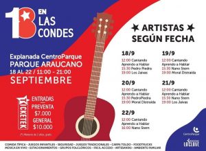 18 en Las Condes programa