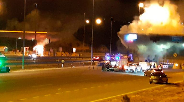 Incendio Peaje quilpué