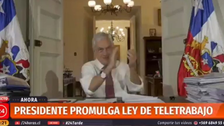 Aplaudan piñera