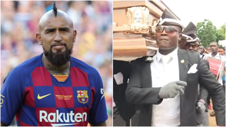 Arturo Vidal meme ataúd
