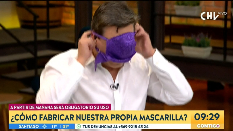 Julio César mascarillas sostén