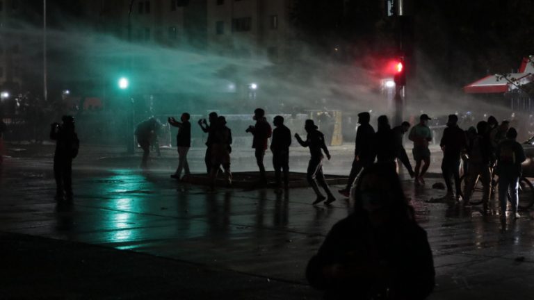 Manifestaciones plaza baquedano
