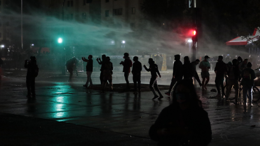 Manifestaciones plaza baquedano