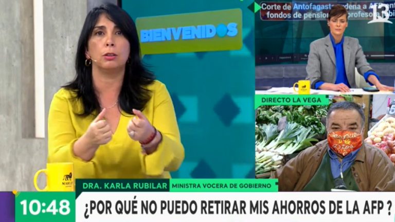 Karla Rubilar pensiones AFP