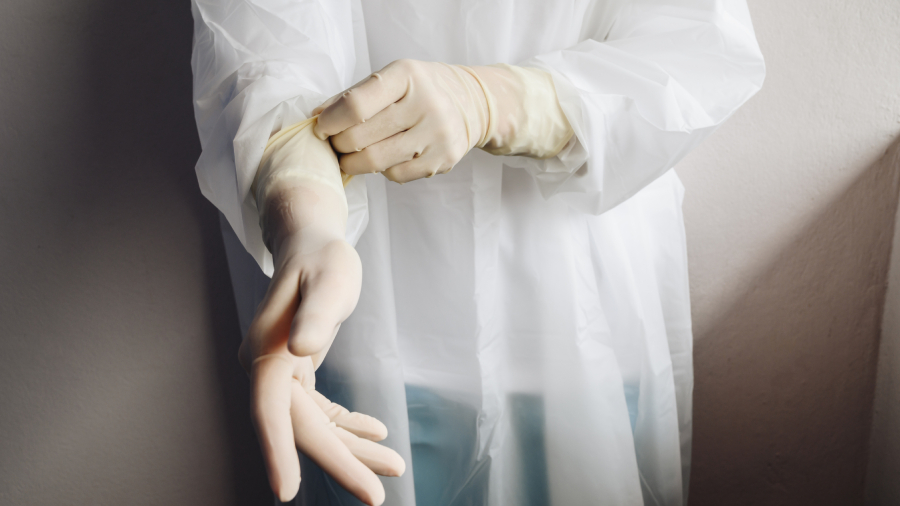 Guantes médicos covid web