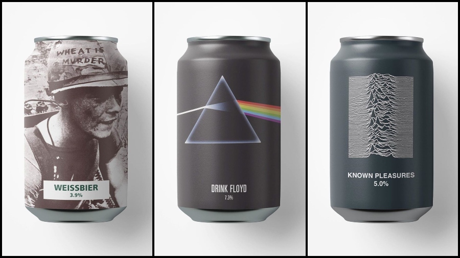 Portadas discos cerveza lata