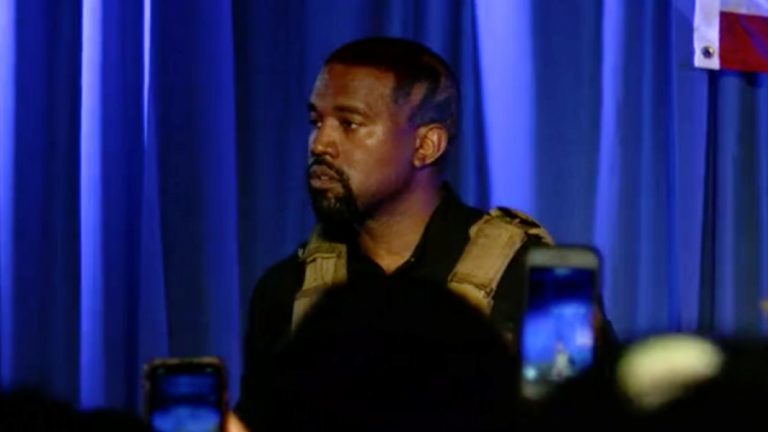 Kanye West rally web