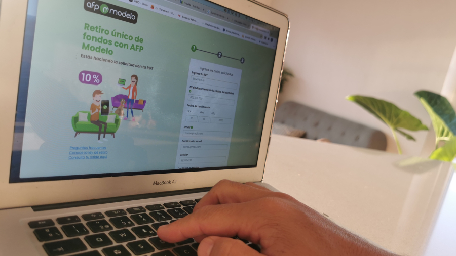 AFP Modelo retiro del 10% carnet web