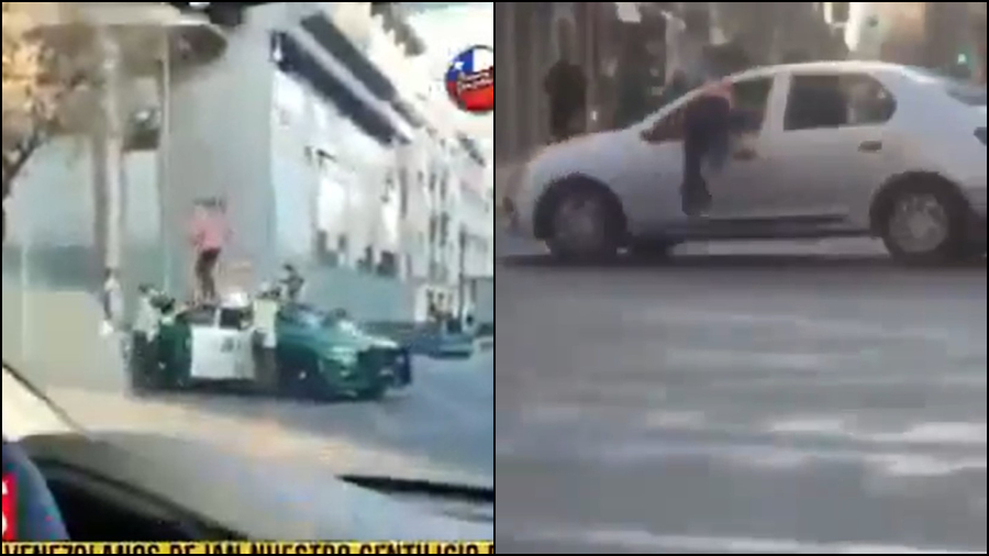 Joven venezolano carabineros auto