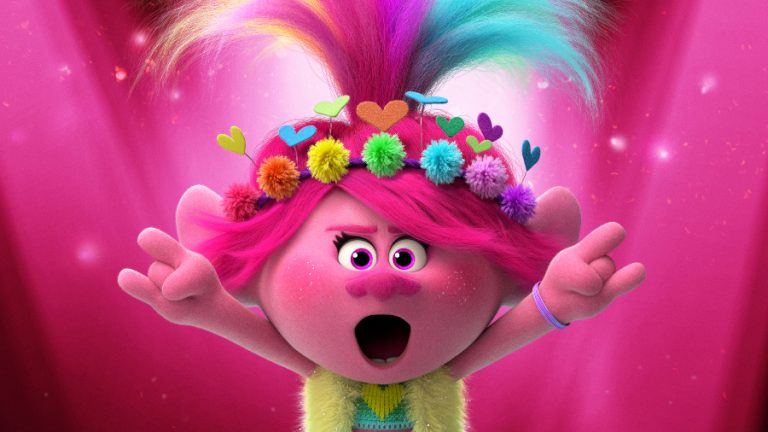 Trolls world tour muñeca botón web