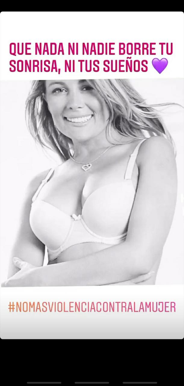 Cathy Barriga en ropa interior y su mensaje contra la violencia