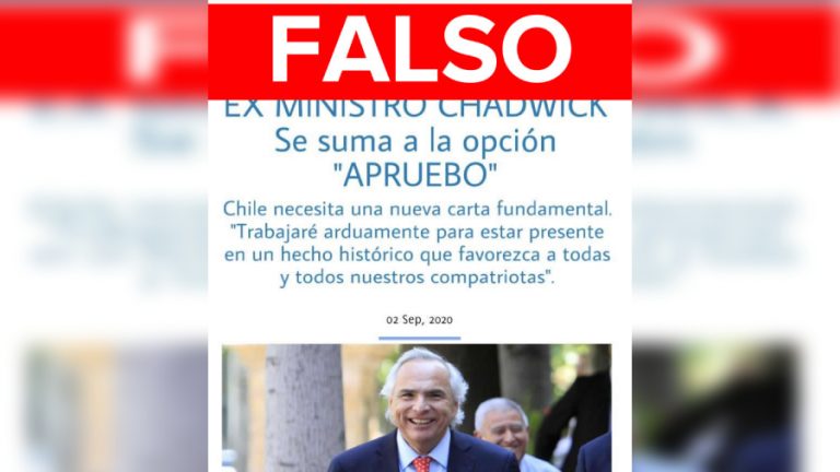 FAKE News Chadwick noticia falsa web