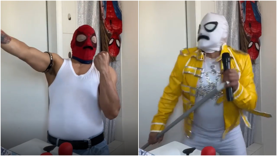 Sensual Spiderman Freddie Mercury