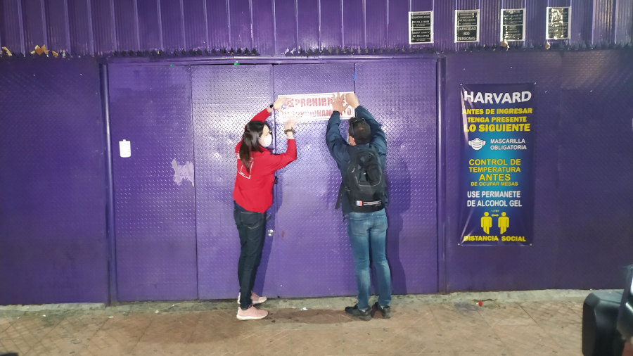 Espacio Harvard clausurado twitter