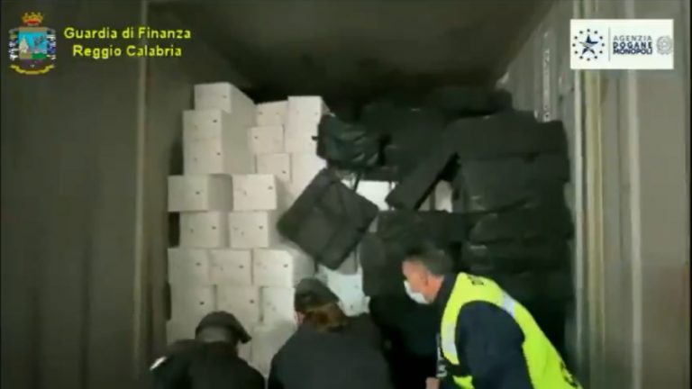 Cocaína de un barco chileno