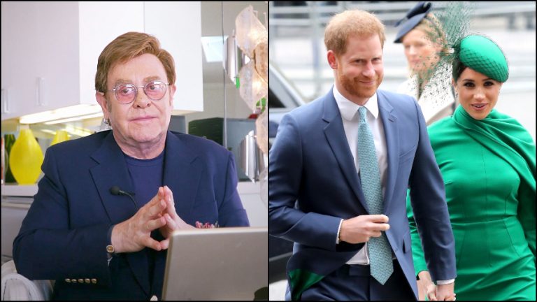 Elton John Harry y Meghan