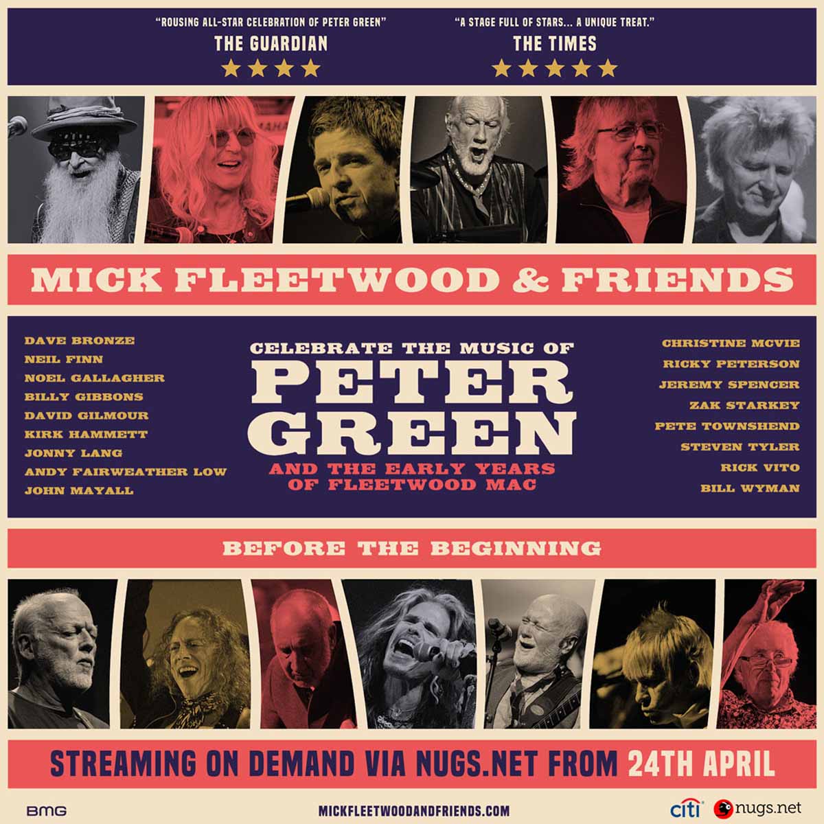 Mick Fleetwood & Friends se transmitirá en streaming