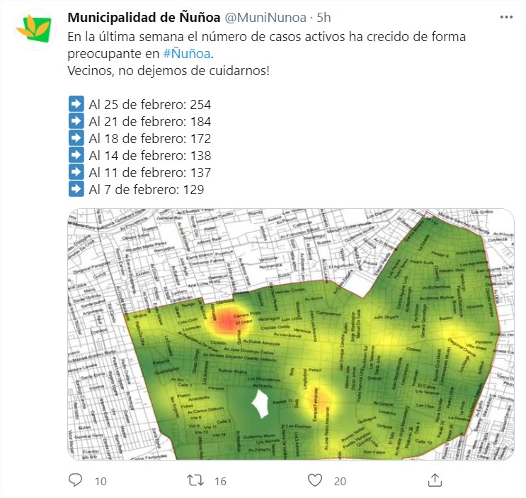 Municipalidad Nunoa Twitter