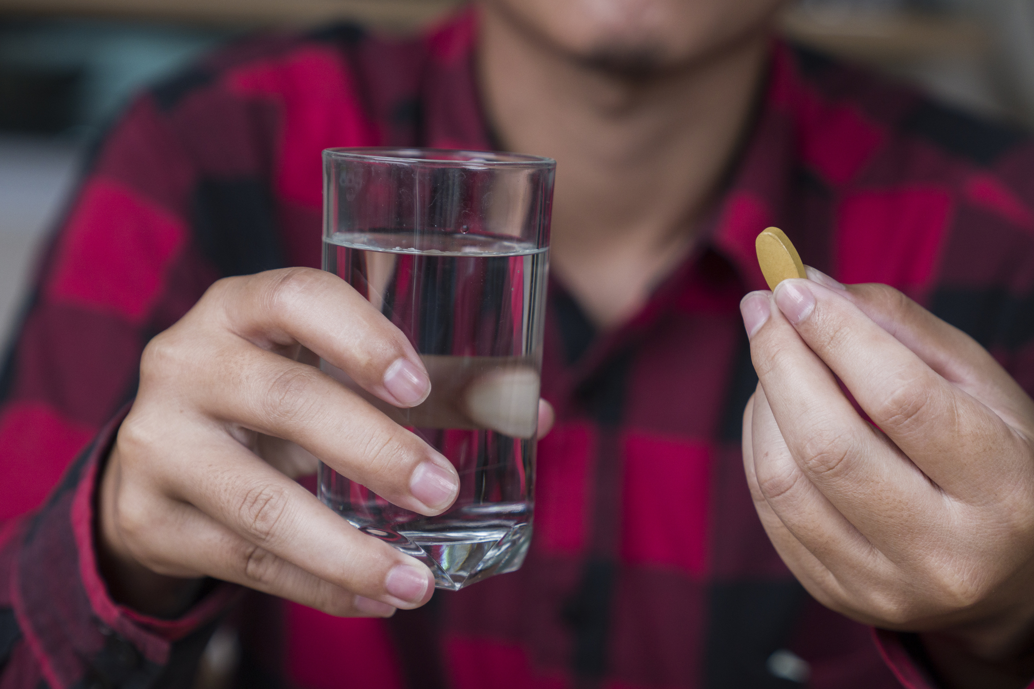 Senior Man Sick With Coronavirus