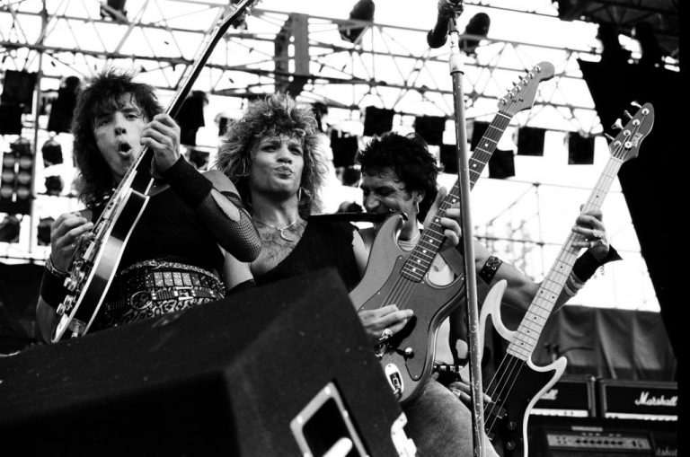 Bon Jovi Perform At Super Rock '84 In Japan