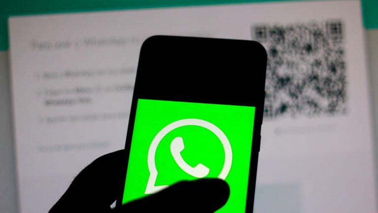 In This Photo Illustration The WhatsApp Logo Is Seen
