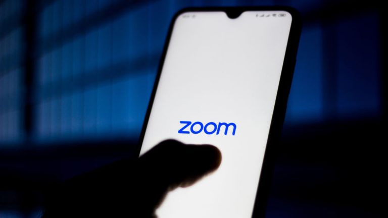 In This Photo Illustration Zoom Meetings Logo Is Seen