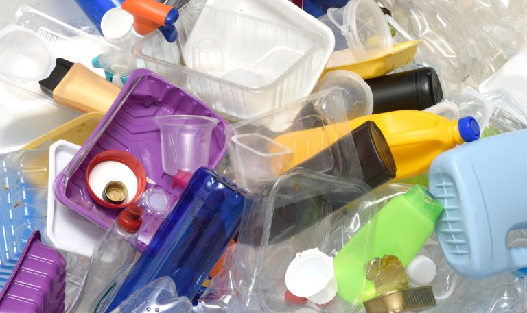 Close Up Of A Recycling Plastic