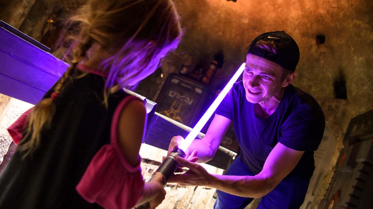 Actor Hayden Christensen Takes Over The Millennium Falcon In Star Wars: Galaxys Edge At Disneyland
