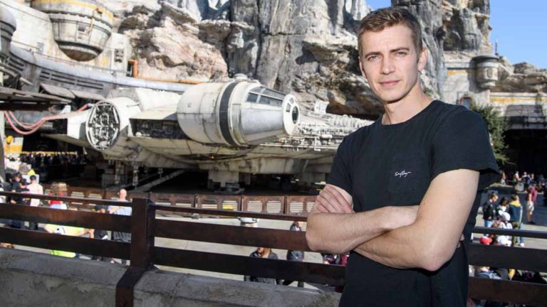 Actor Hayden Christensen Takes Over The Millennium Falcon In Star Wars: Galaxys Edge At Disneyland