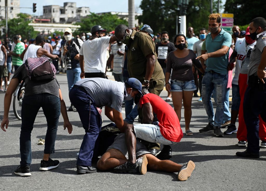 CUBA POLITICS DEMONSTRATION DIAZ CANEL