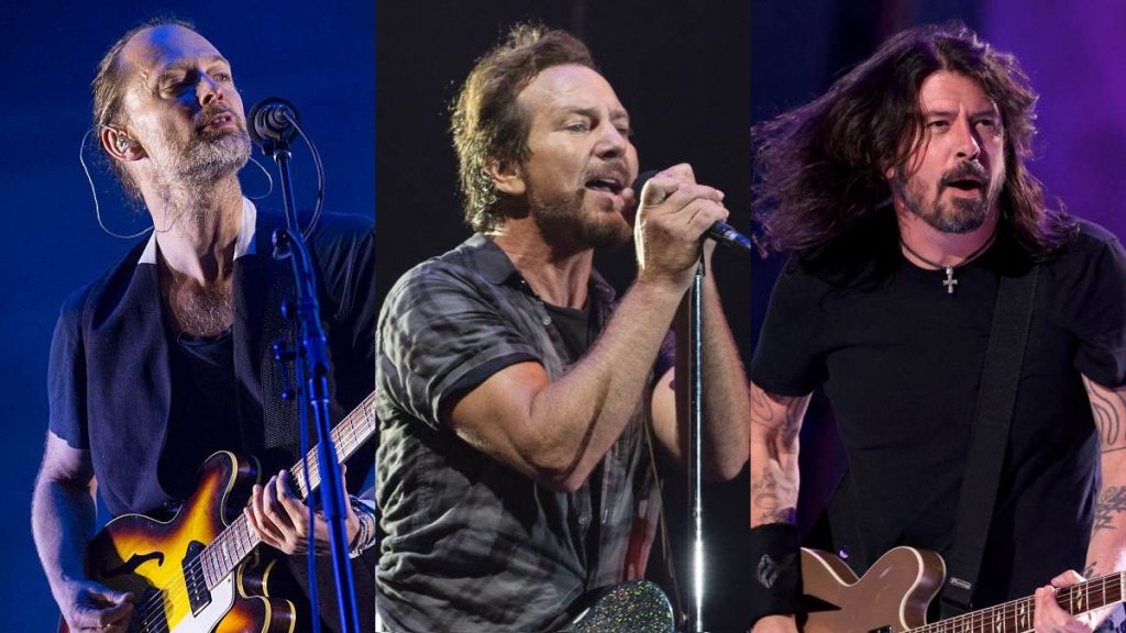 Radioead Pearl Jam Foo Fighters