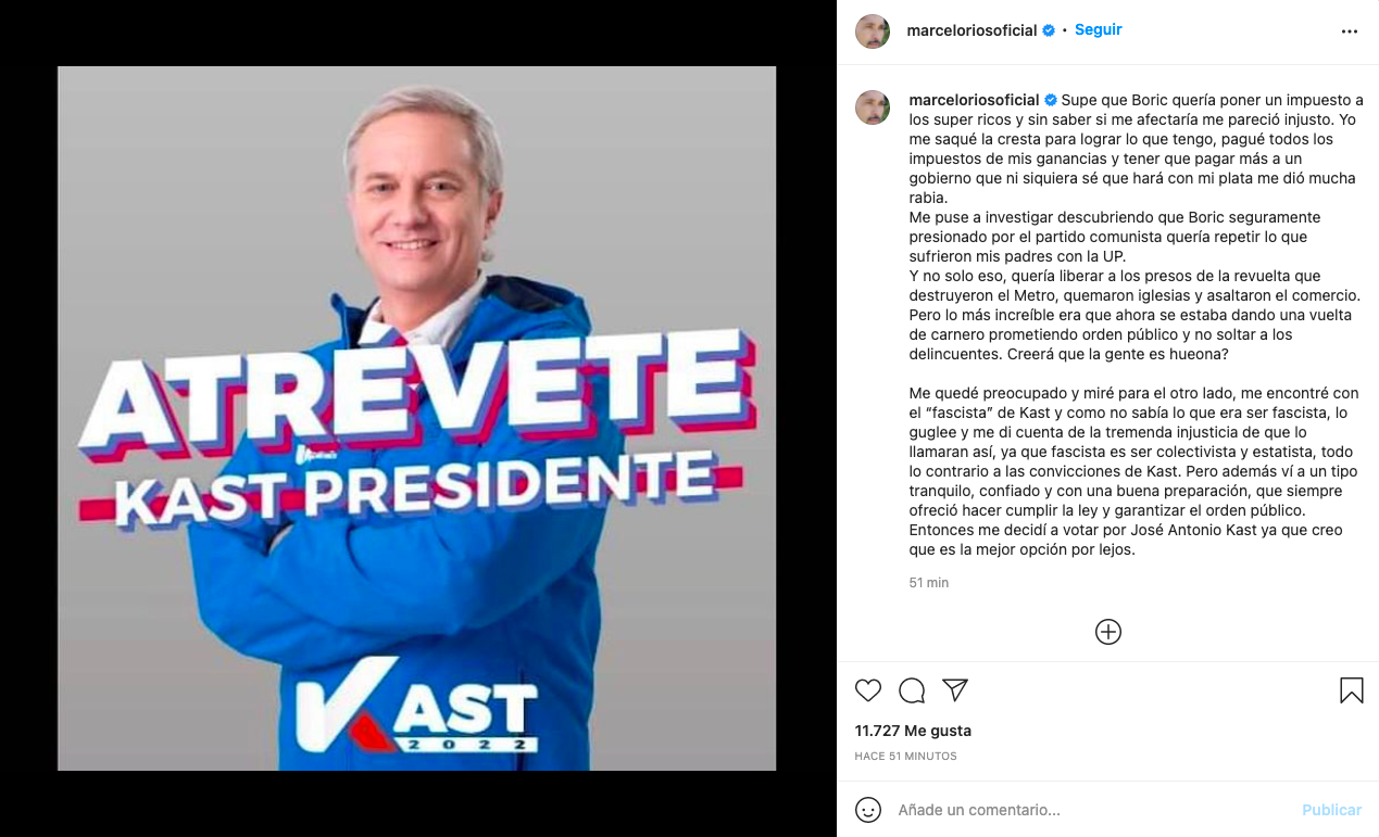 Marcelo Ríos José Antonio Kast