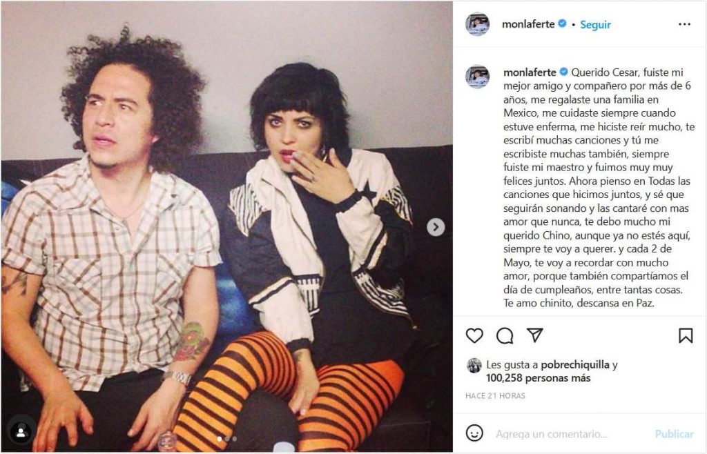 Mensaje Mon Laferte
