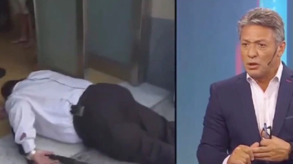 Periodista Se Desploma