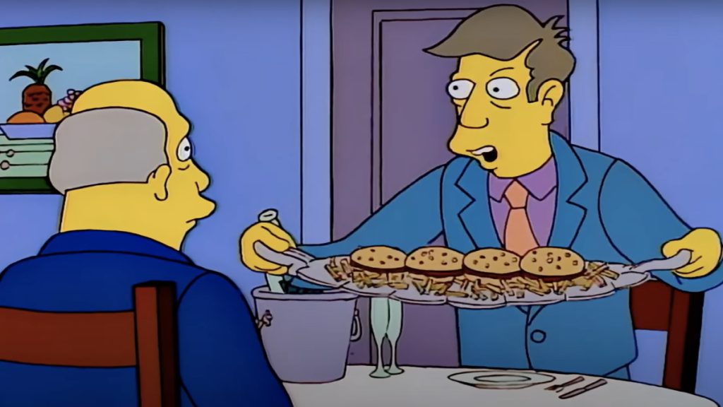 Hambuejas al vapor, videojuego de Los Simpsons