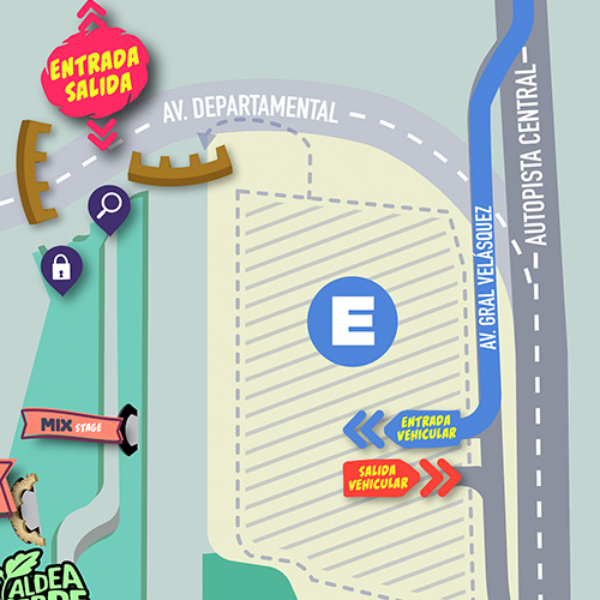 Estacionamiento Lollapalooza Chile 2022