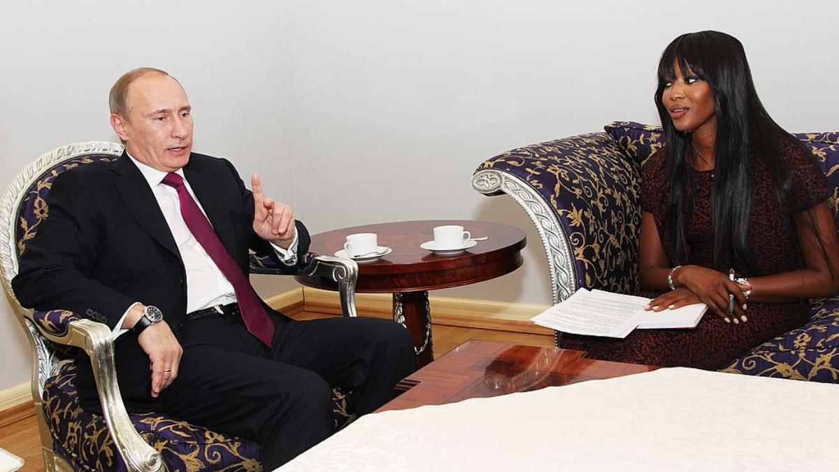 Vladimir Putin Naomi Campbell