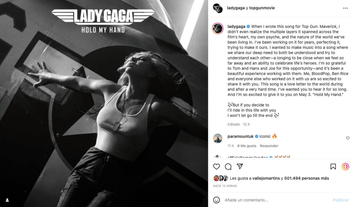 Lady Gaga Top Gun Maverick