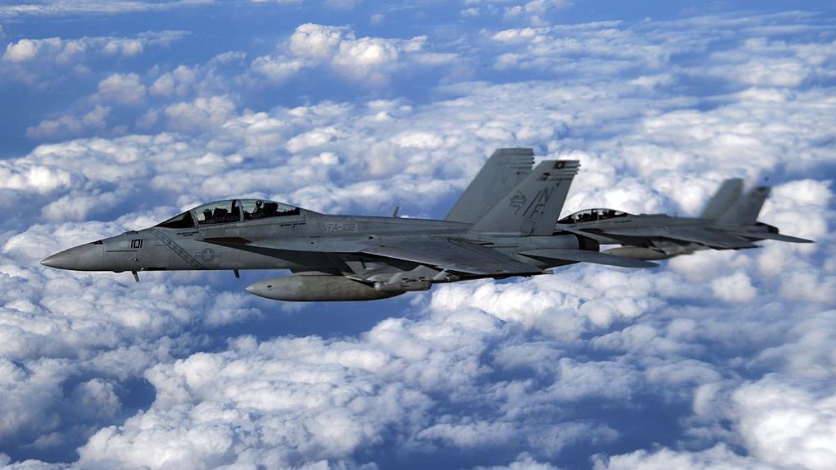 Cazas FA-18 Super Hornets Top Gun