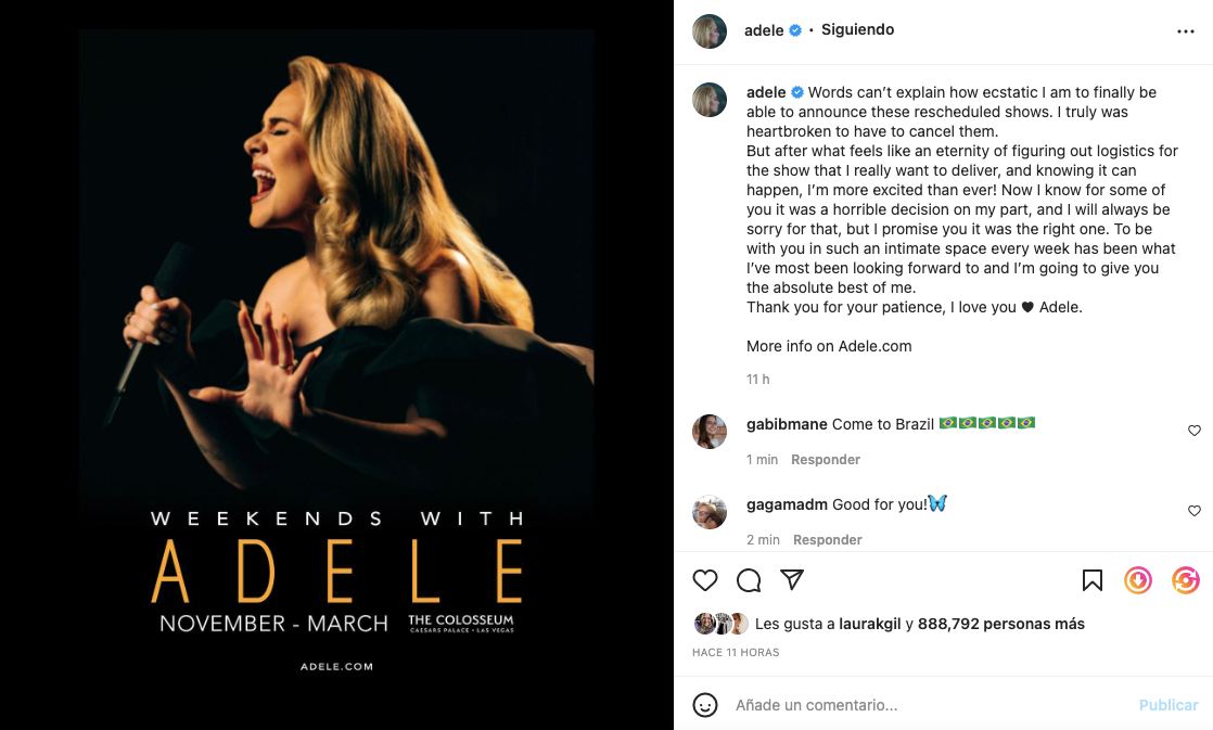 Adele Instagram