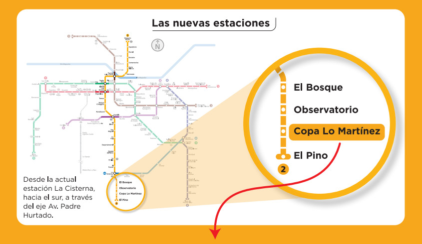 Plano Línea 2 Metro