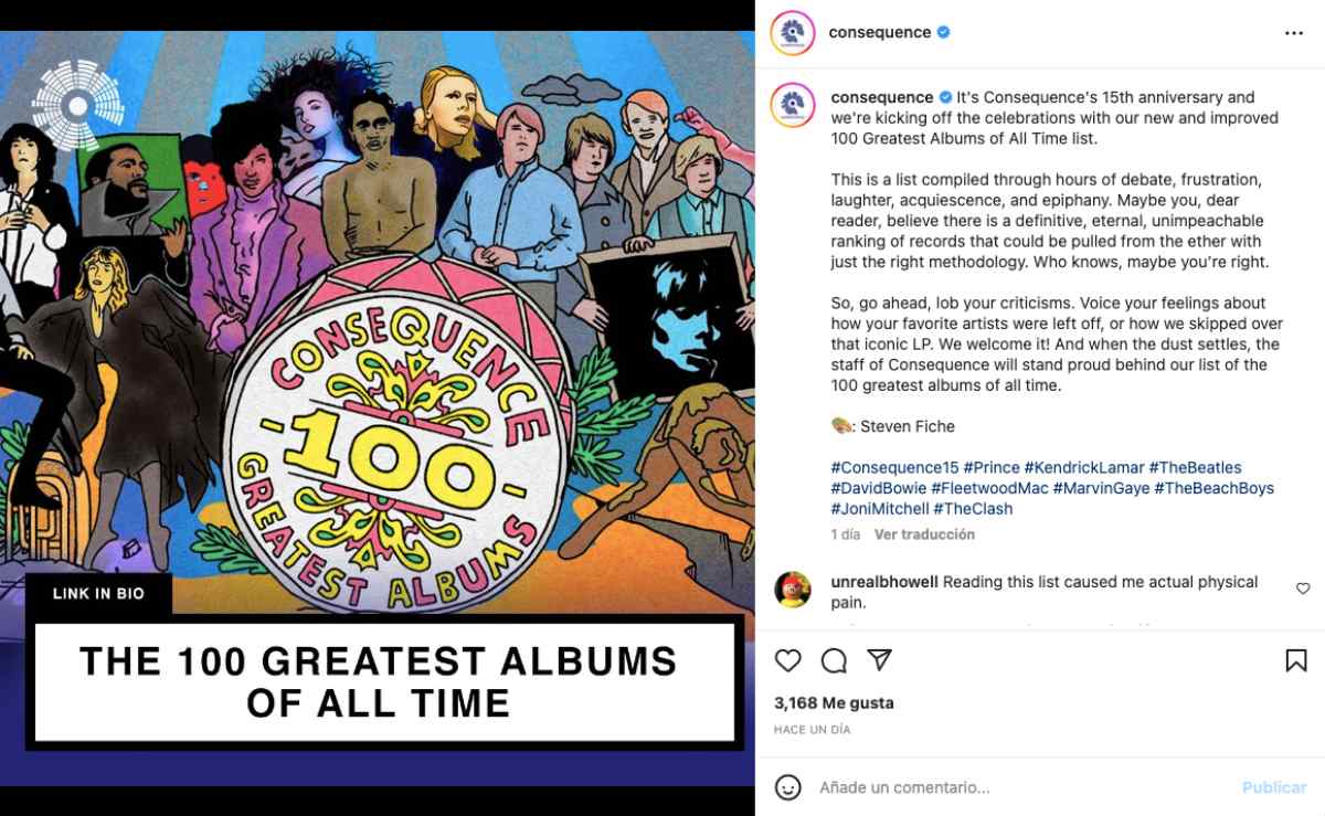 Consequence Of Sound Instagram