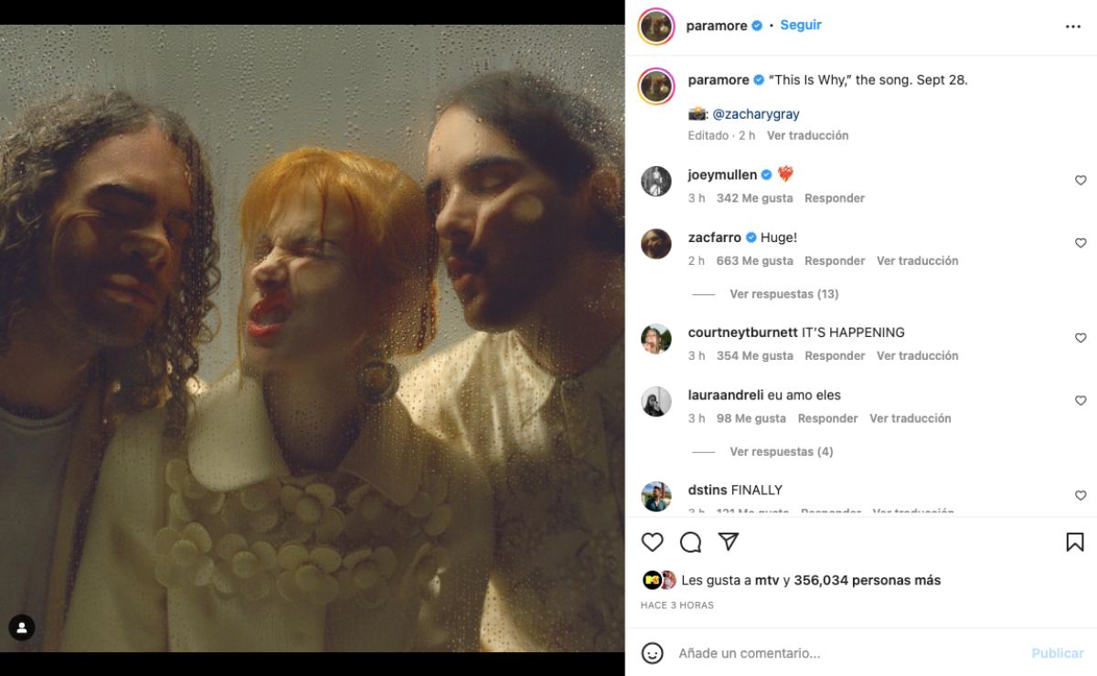 Paramore Instagram