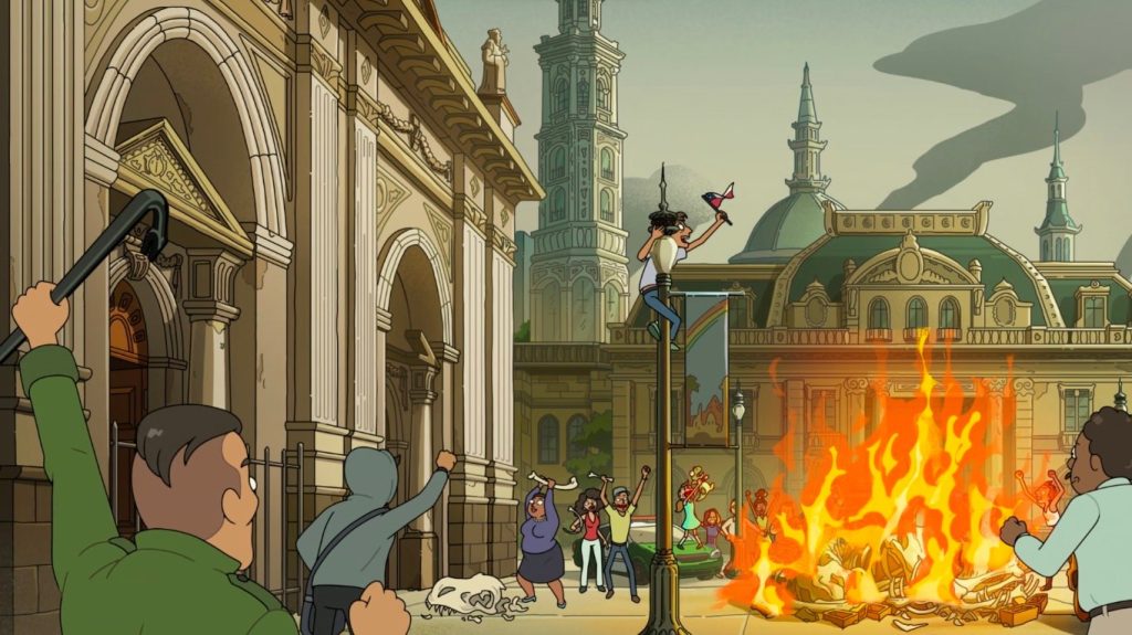 Rick Y Morty Con Bandera Chilena