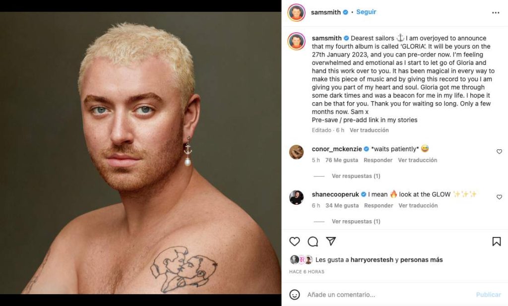 Gimme: Sam Smith anunció su nueva canción — Radio Concierto Chile