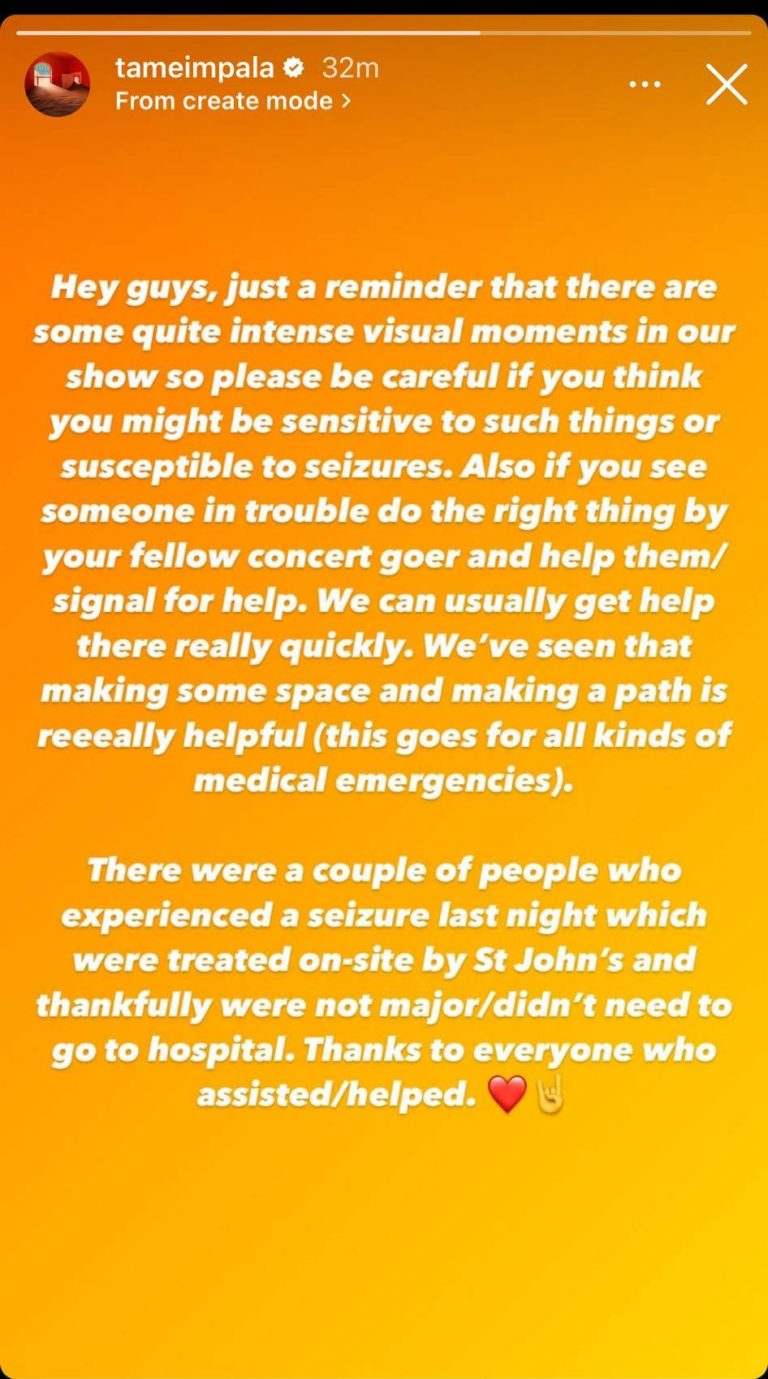 Tame Impala Instagram