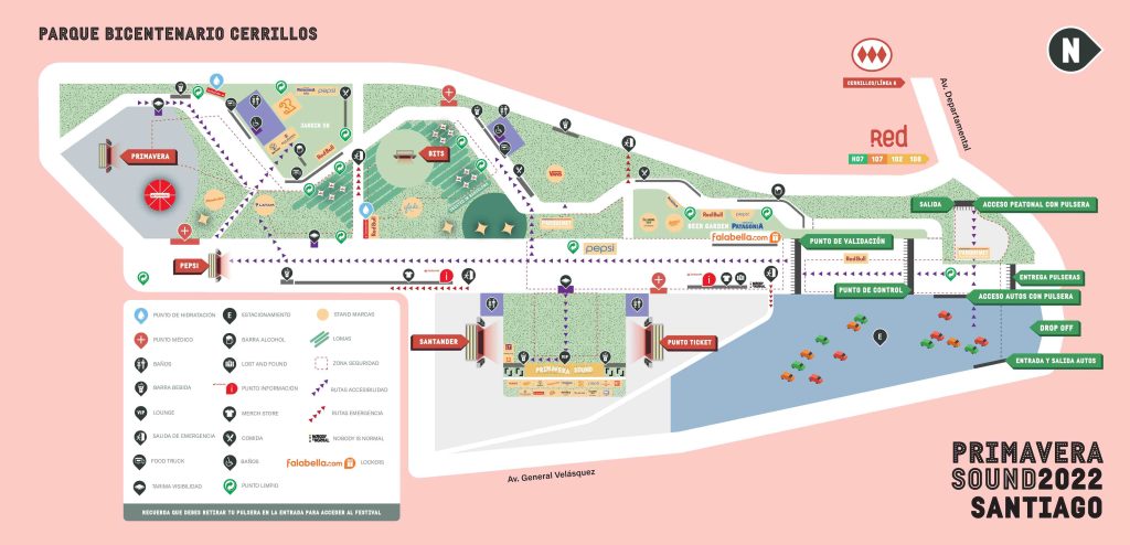 Mapa Primavera Sound